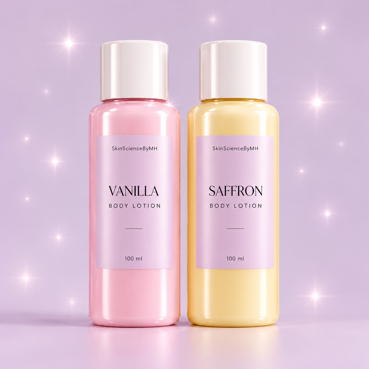 vanilla and saffron body lotion 100ml each