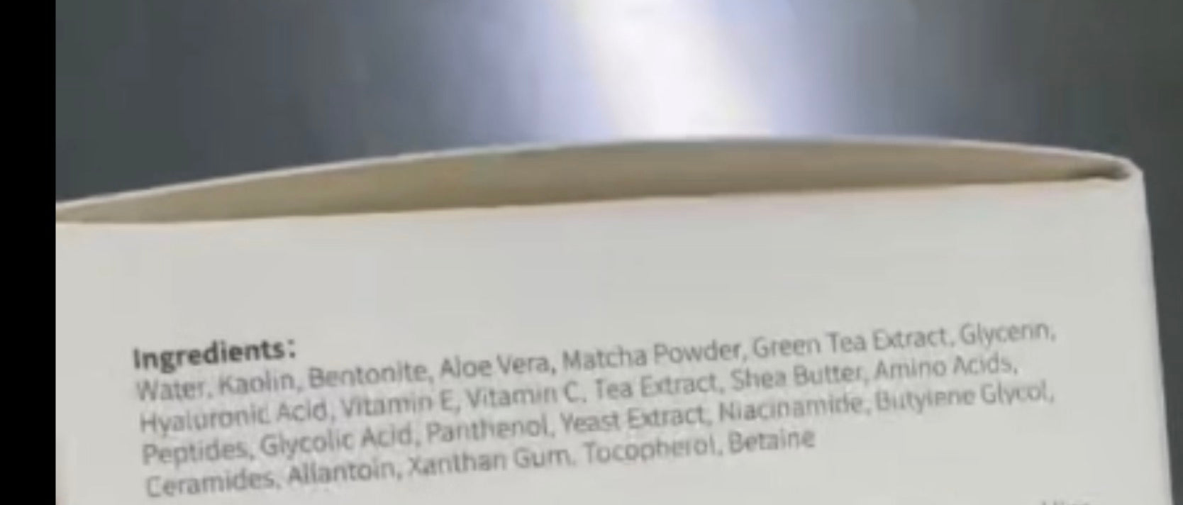MATCHA MASQUE
